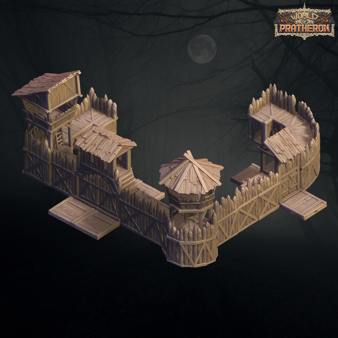 The Creepy Village - Wooden Wall(Modular)
